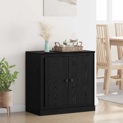 Sideboard Svart Ek 70 x 35,5 x 67,5 cm Konstruerat trä