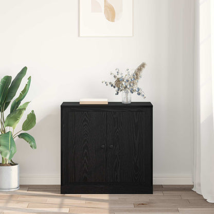 Sideboard Svart Ek 70 x 35,5 x 67,5 cm Konstruerat trä