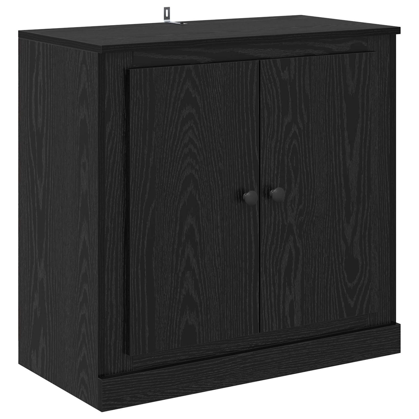 Sideboard Svart Ek 70 x 35,5 x 67,5 cm Konstruerat trä