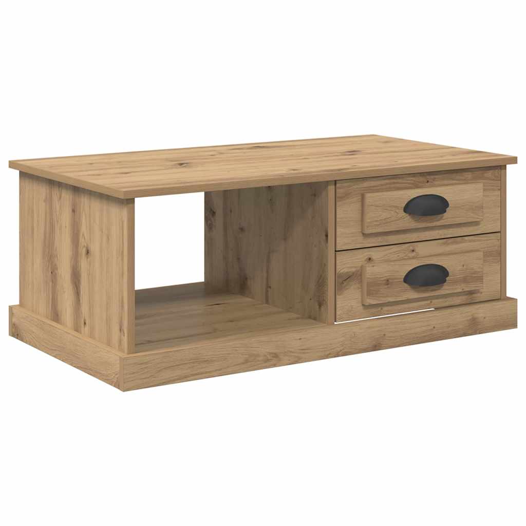 Soffbord Artisan Ek med låda 90 x 50 x 35 cm