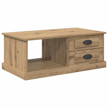Soffbord Artisan Ek med låda 90 x 50 x 35 cm