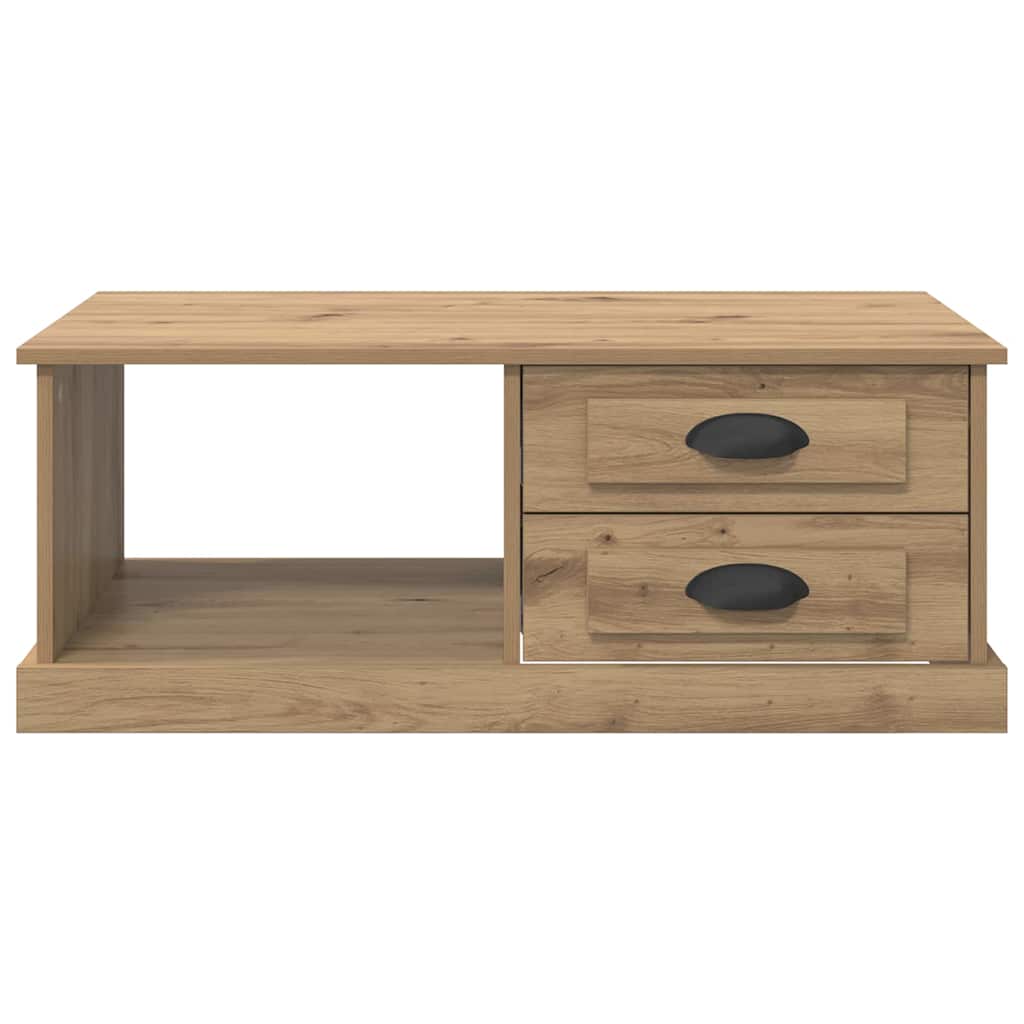 Soffbord Artisan Ek med låda 90 x 50 x 35 cm