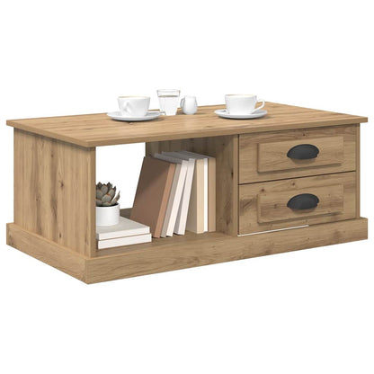 Soffbord Artisan Ek med låda 90 x 50 x 35 cm