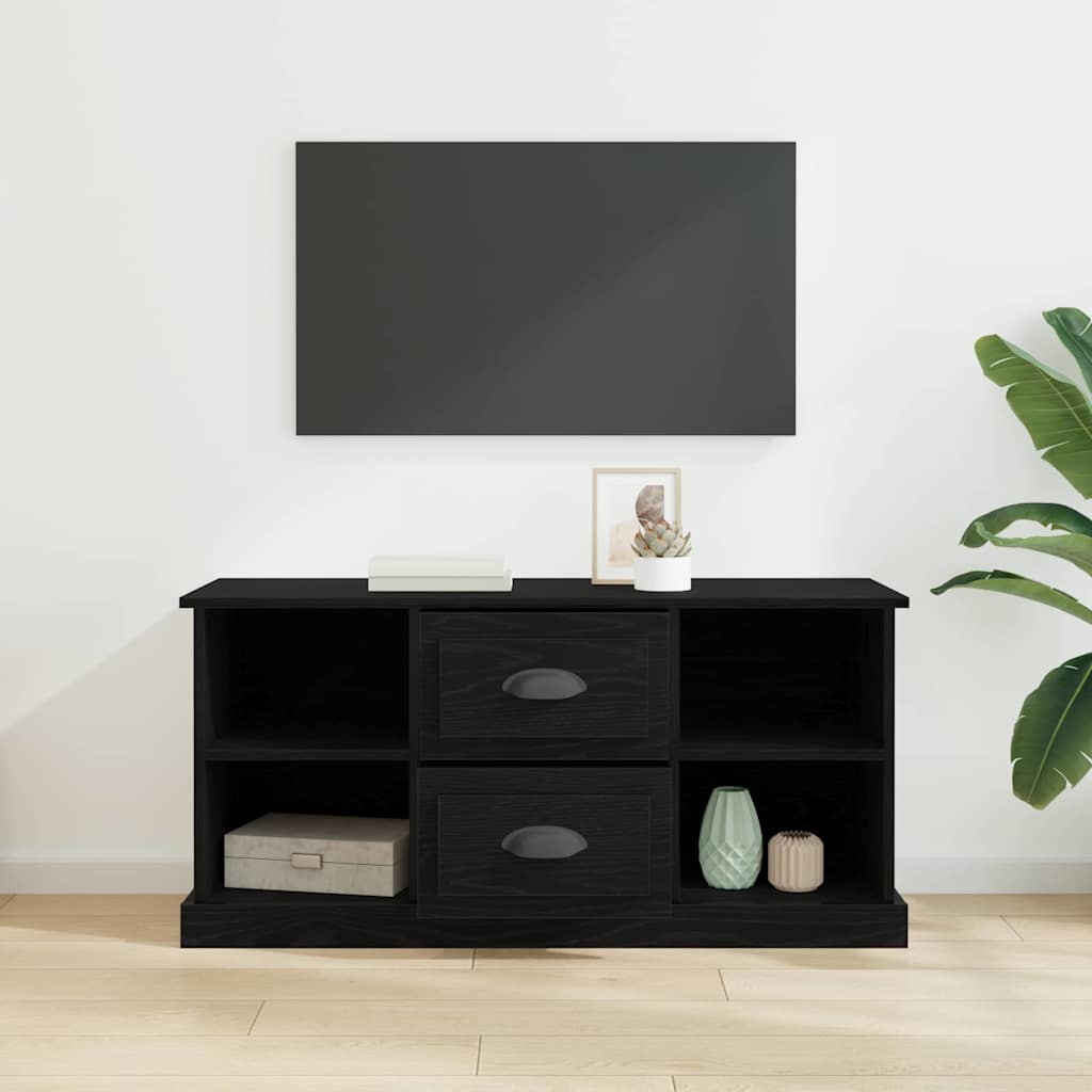 TV-Möbel Svart Ek TV-skåp med låda 99,5 x 35,5 x 48 cm