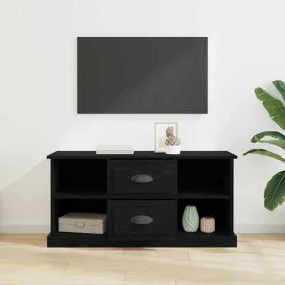 TV-Möbel Svart Ek TV-skåp med låda 99,5 x 35,5 x 48 cm