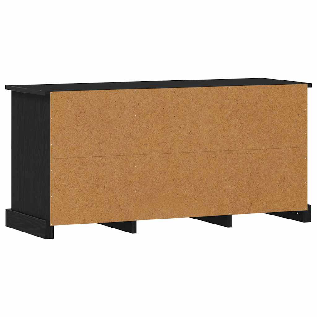TV-Möbel Svart Ek TV-skåp med låda 99,5 x 35,5 x 48 cm