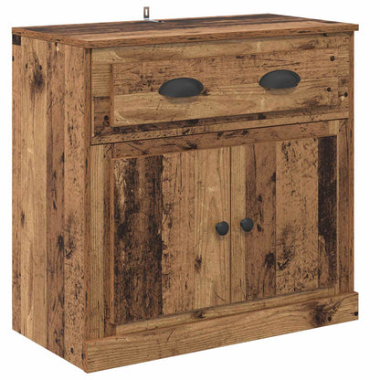 Skåp med låda Gammalt trä 70 x 35,5 x 67,5 cm Konstruerat trä