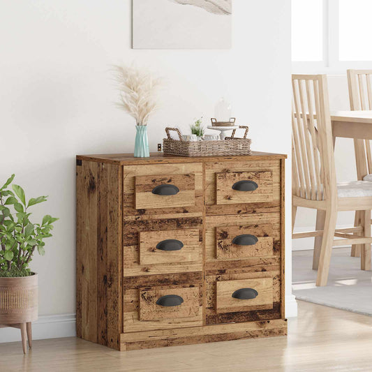 Sideboard Gammalt trä 70 x 35,5 x 67,5 cm Konstruerat trä