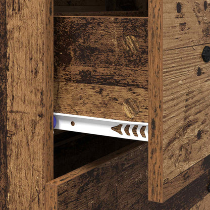 Sideboard med låda Gammalt trä 69,5 x 34 x 90 cm