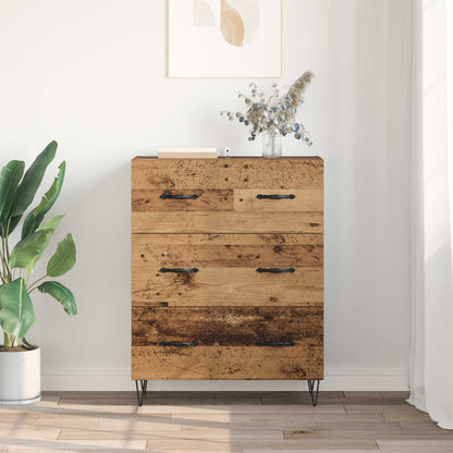 Sideboard med låda Gammalt trä 69,5 x 34 x 90 cm