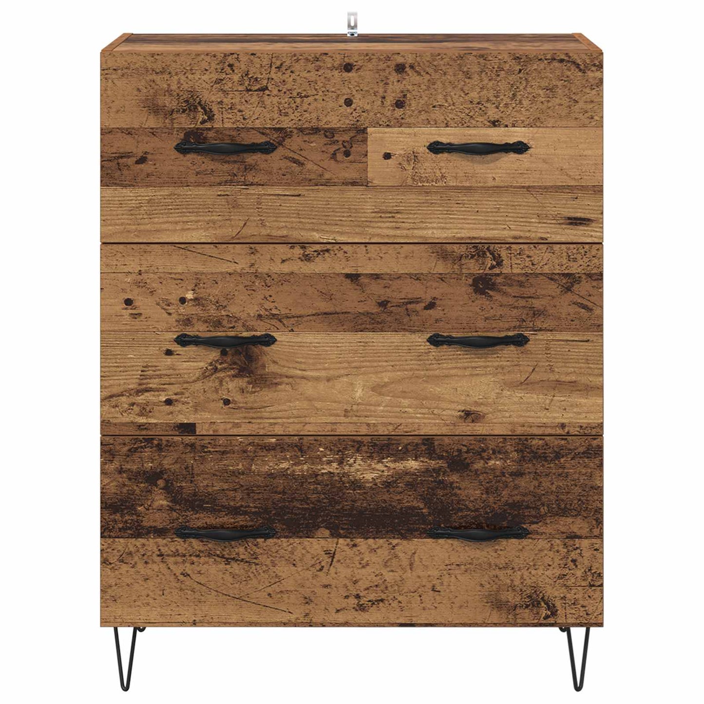 Sideboard med låda Gammalt trä 69,5 x 34 x 90 cm