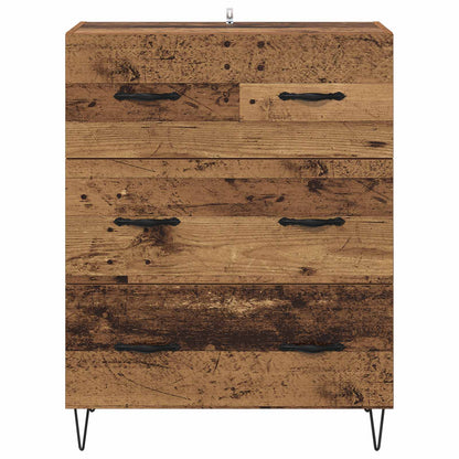 Sideboard med låda Gammalt trä 69,5 x 34 x 90 cm