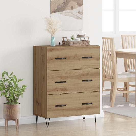 Sideboard Artisan Ek 69,5 x 34 x 90 cm Konstruerat trä och järn