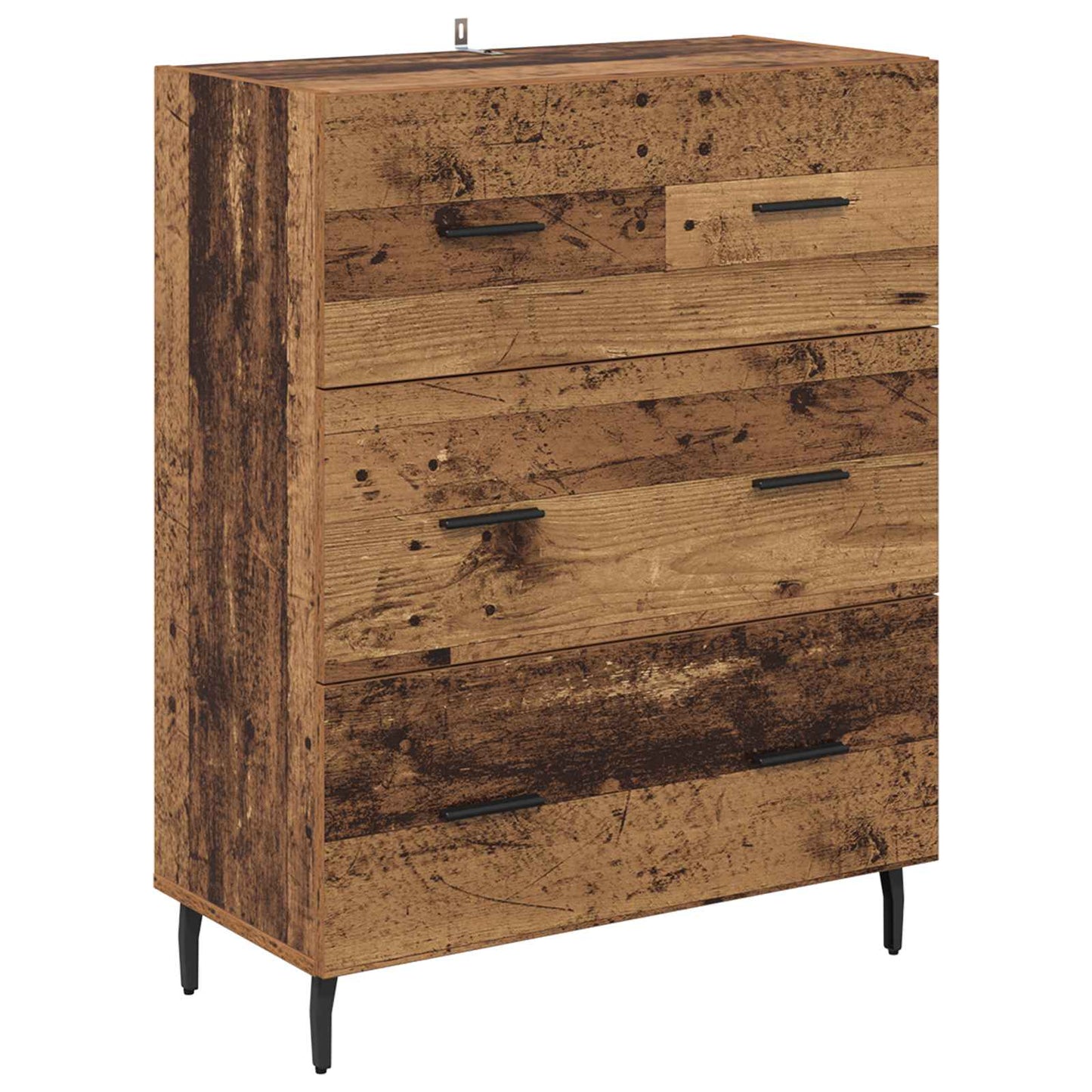 Sideboard med låda Gammalt trä 69,5 x 34 x 90 cm