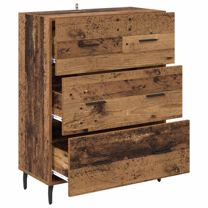 Sideboard med låda Gammalt trä 69,5 x 34 x 90 cm