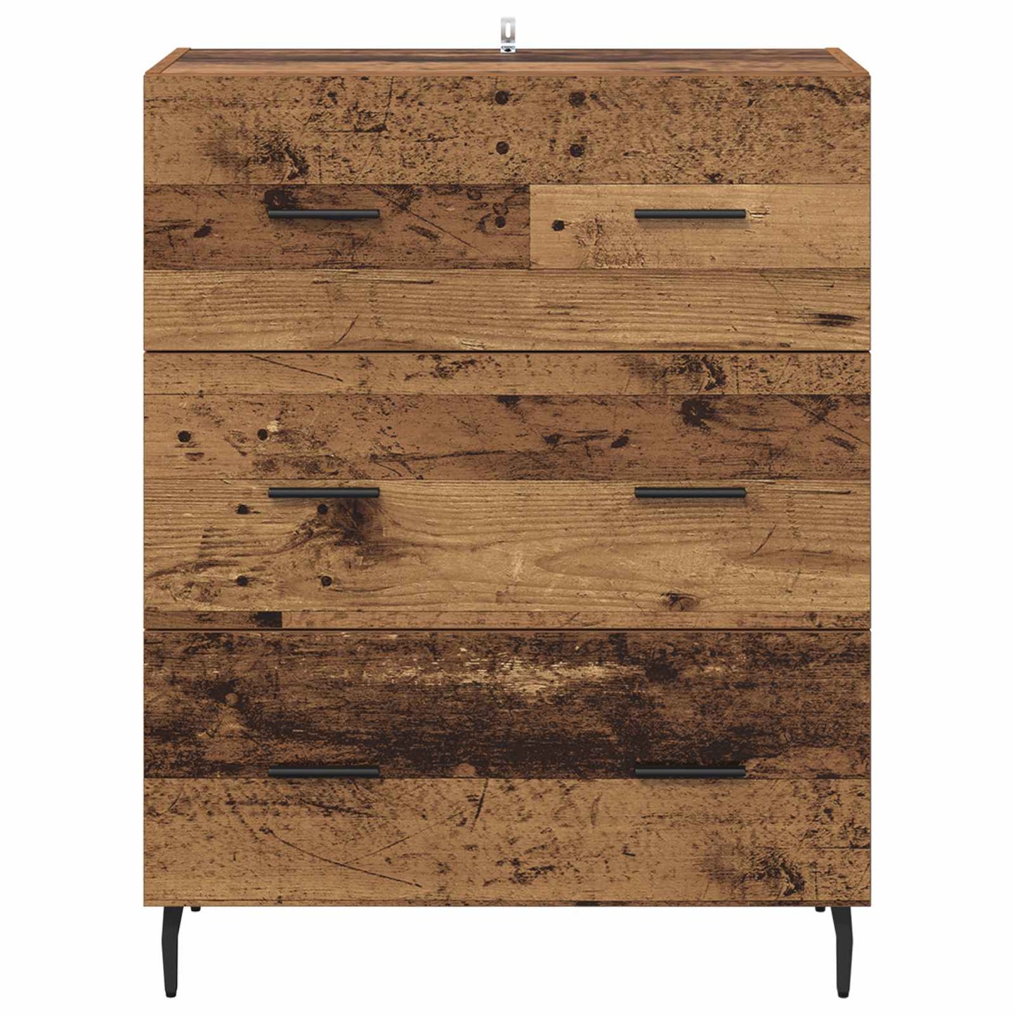 Sideboard med låda Gammalt trä 69,5 x 34 x 90 cm