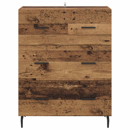 Sideboard med låda Gammalt trä 69,5 x 34 x 90 cm