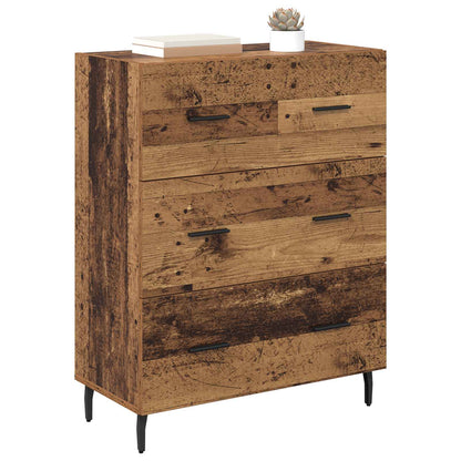 Sideboard med låda Gammalt trä 69,5 x 34 x 90 cm