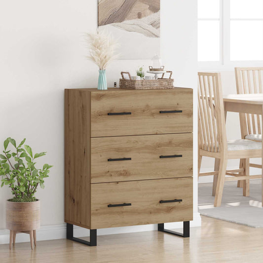 Sideboard Artisan Ek 69,5 x 34 x 90 cm Konstruerat trä och järn