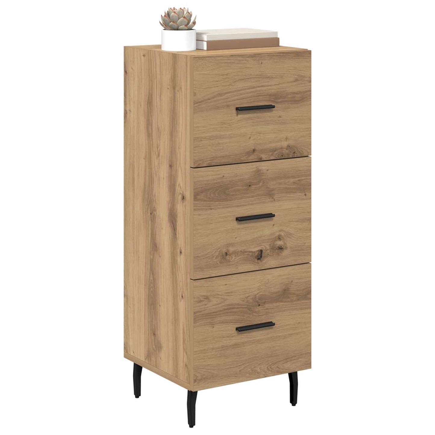 Sideboard med låda artisan ek 34 x 34,5 x 90 cm Konstruerat trä