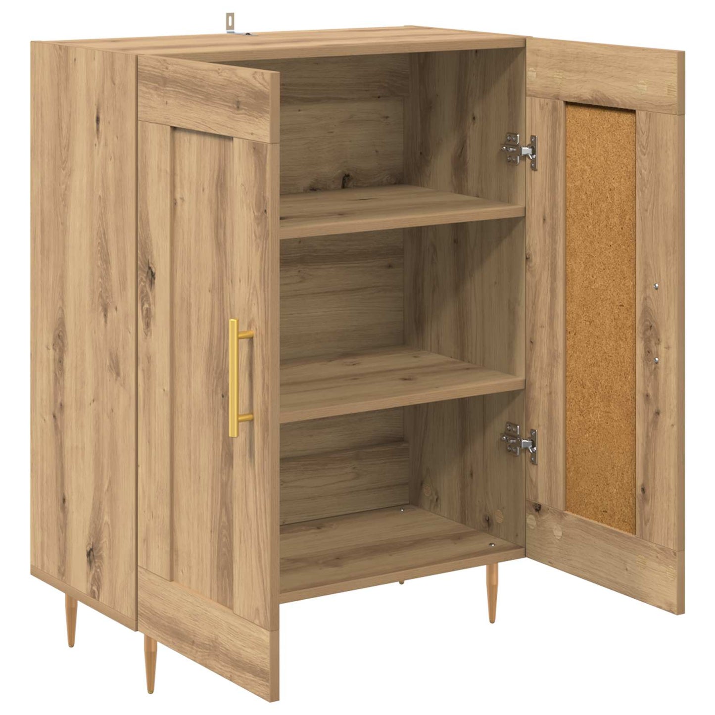 Sideboard Artisan Ek 69,5 x 34 x 90 cm Konstruerat trä och järn