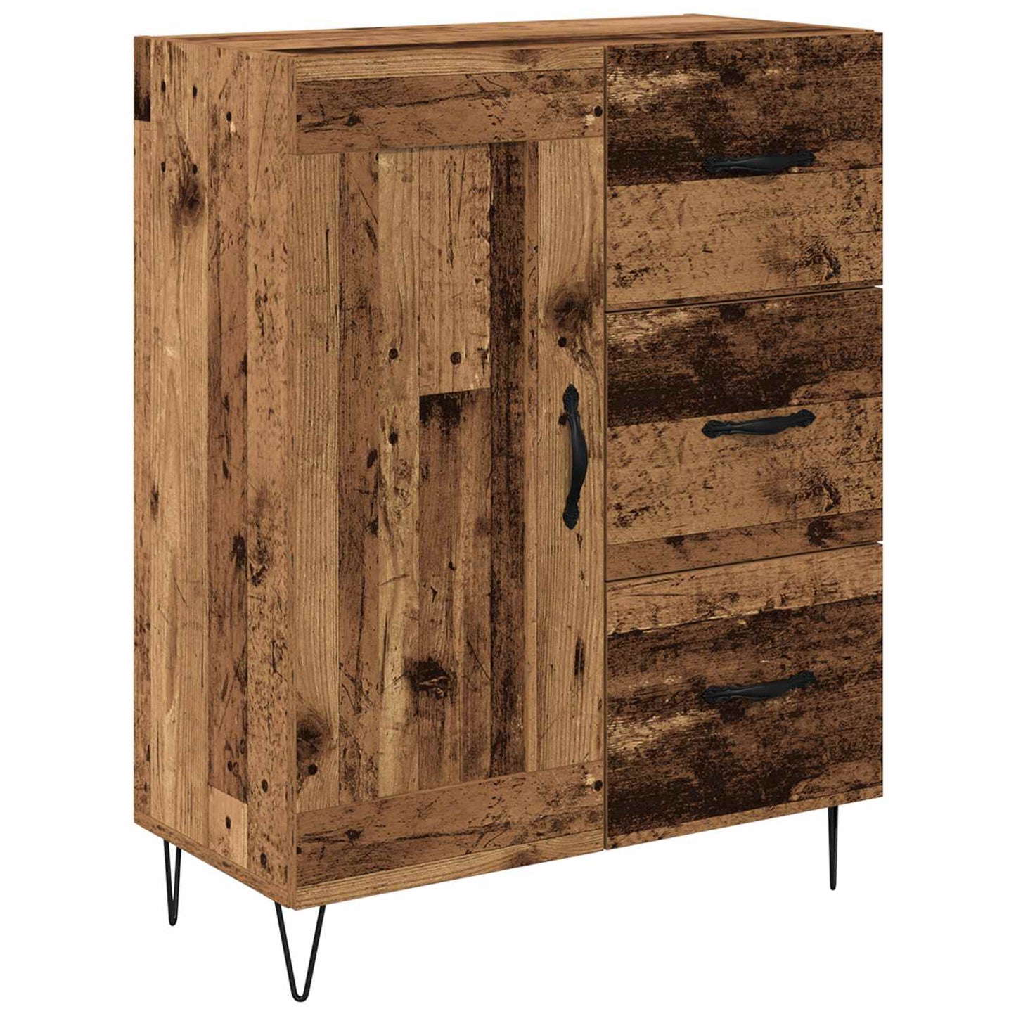 Sideboard Gammalt trä 69,5 x 34 x 90 cm Konstruerat trä