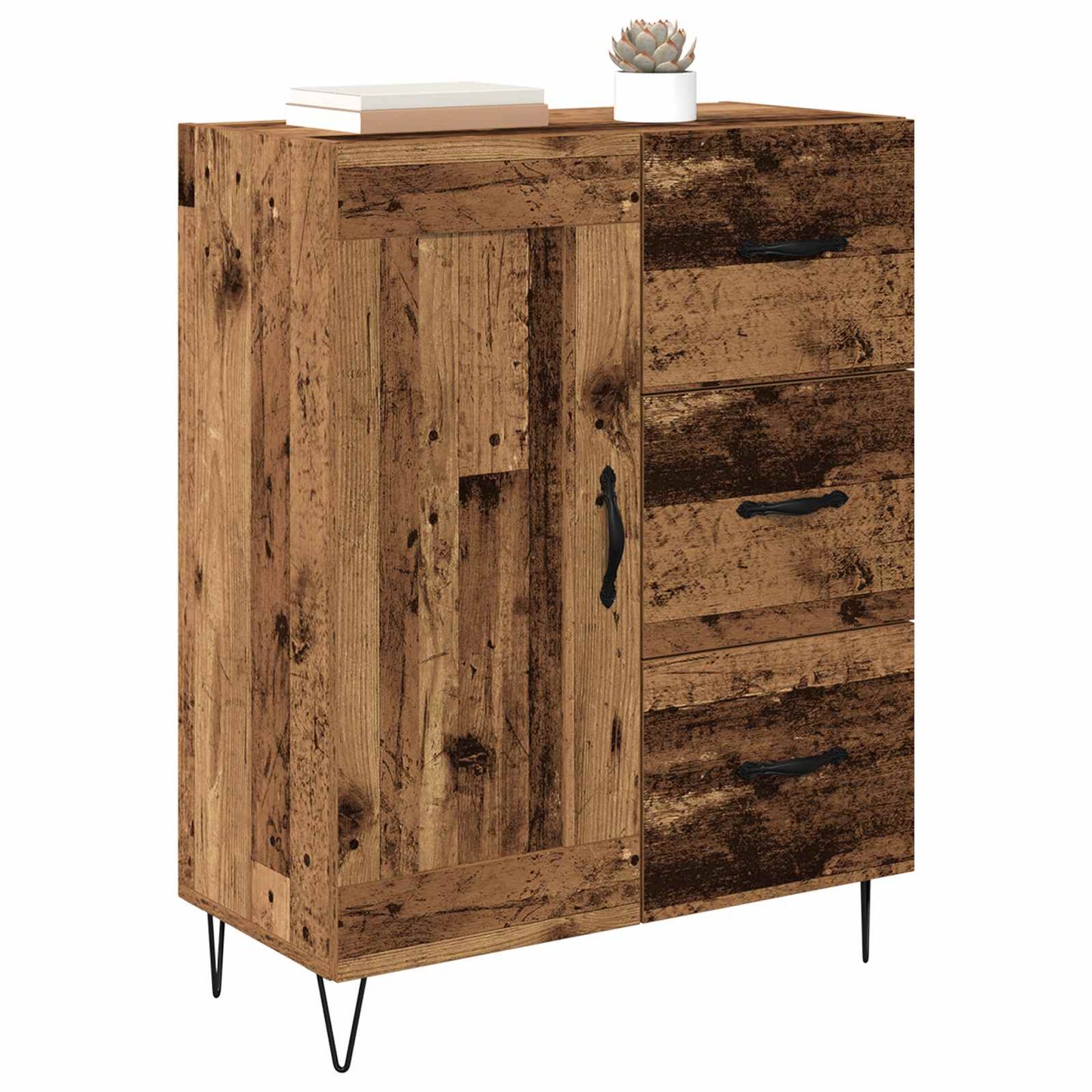 Sideboard Gammalt trä 69,5 x 34 x 90 cm Konstruerat trä