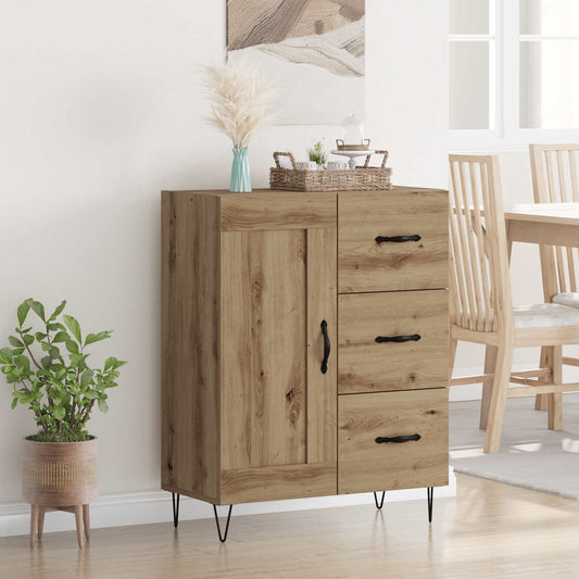 Sideboard med låda Artisan Ek 69,5 x 34 x 90 cm Konstruerat trä
