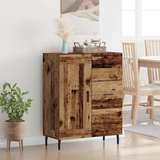 Sideboard med låda Gammalt trä 69,5 x 34 x 90 cm