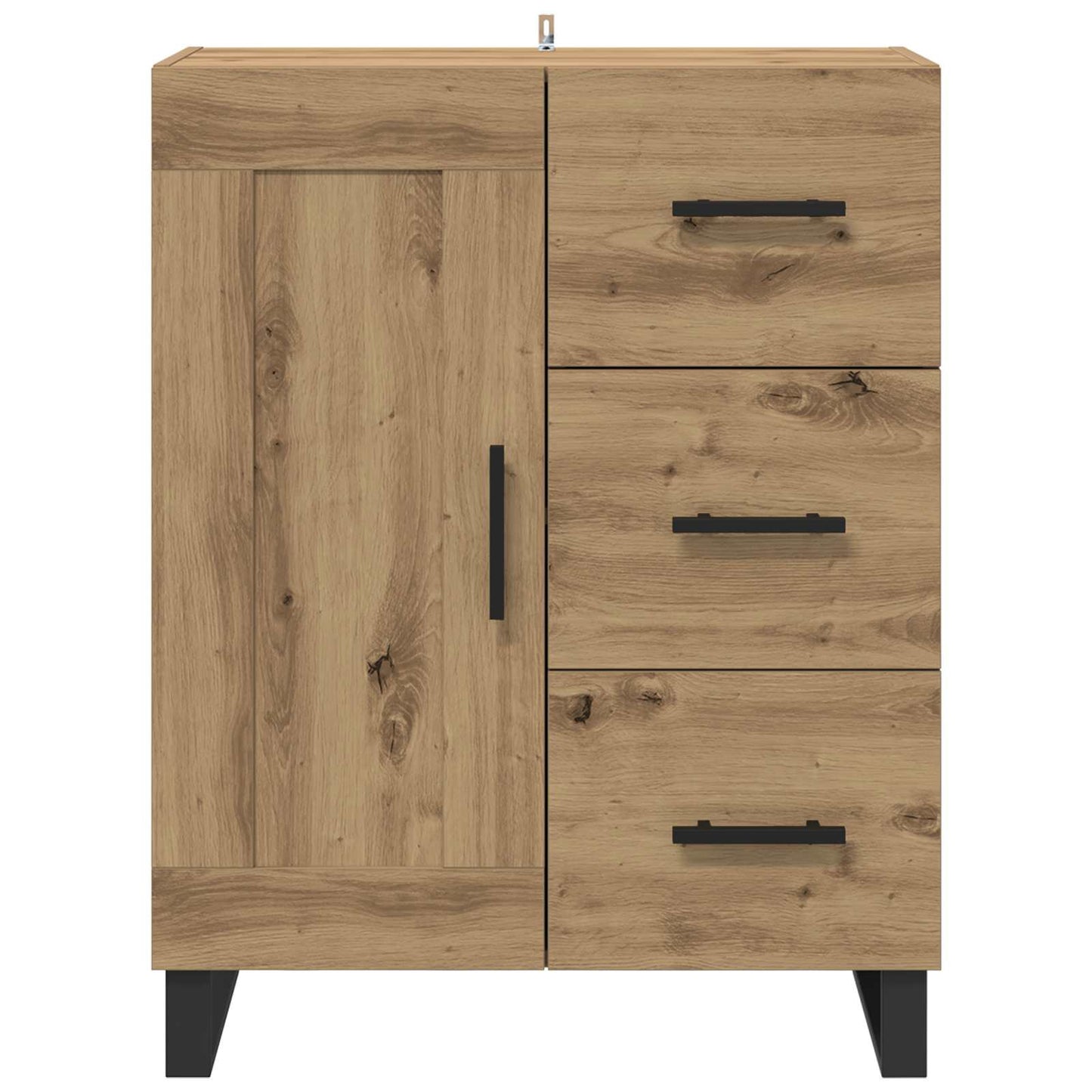 Sideboard Artisan Ek 69,5 x 34 x 90 cm Konstruerat trä och järn