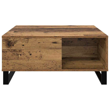 Soffbord Åldrat Trä 80 x 80 x 36,5 cm