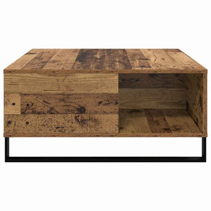 Soffbord Åldrat Trä 80 x 80 x 36,5 cm