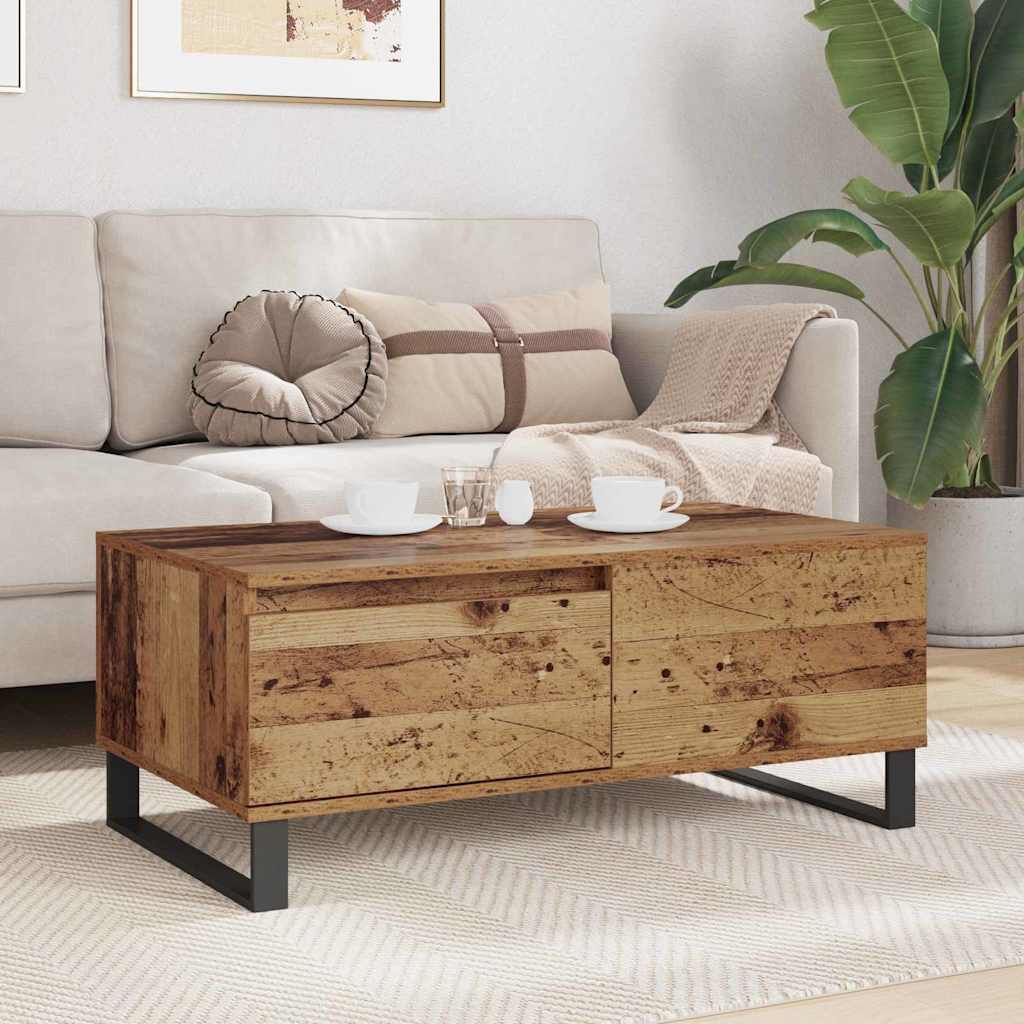 Soffbord Åldrat Trä 90 x 50 x 36,5 cm