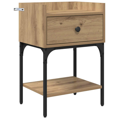 Sängbord 2 pcs Artisan Ek 40 x 29 x 60 cm Konstruerat trä