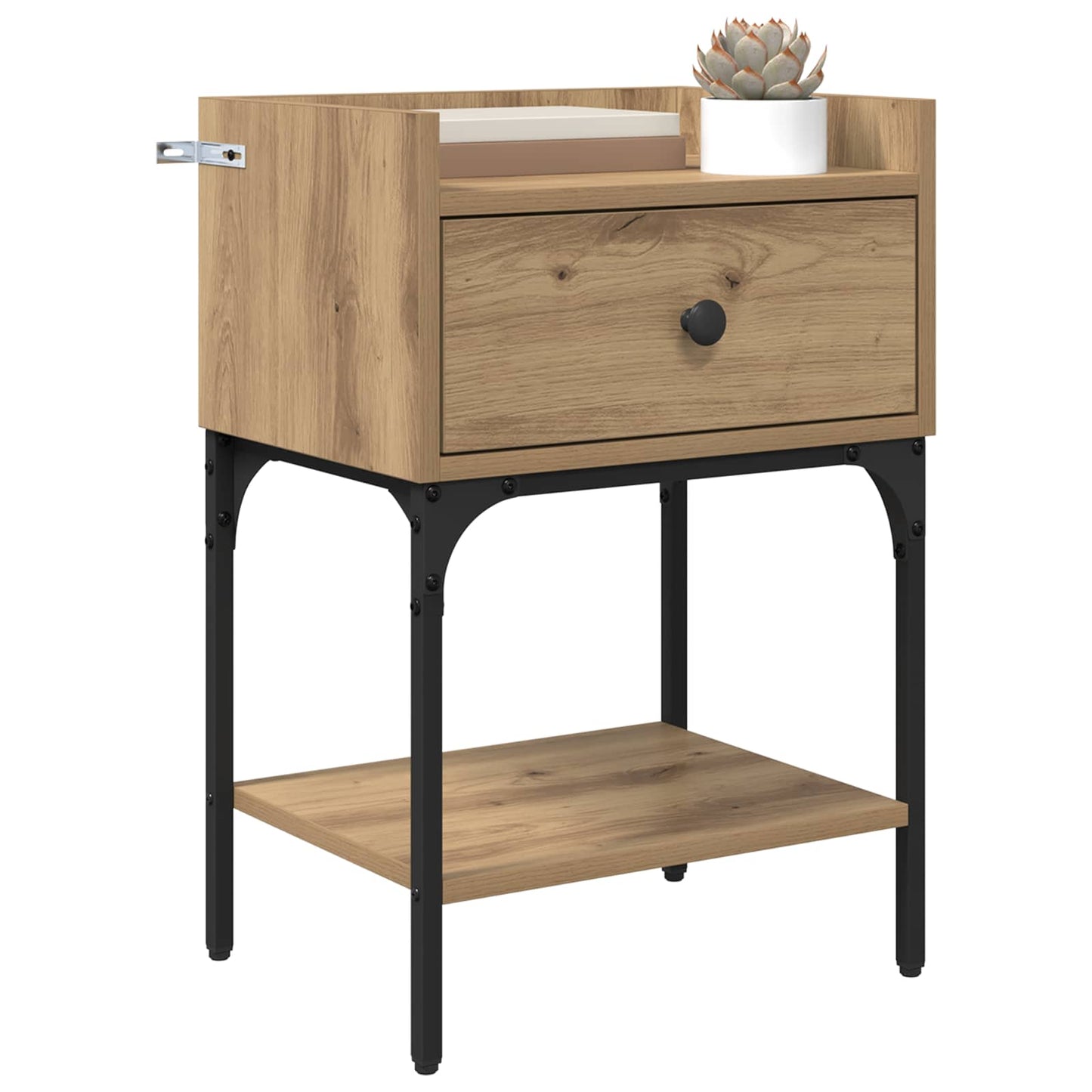 Sängbord 2 pcs Artisan Ek 40 x 29 x 60 cm Konstruerat trä