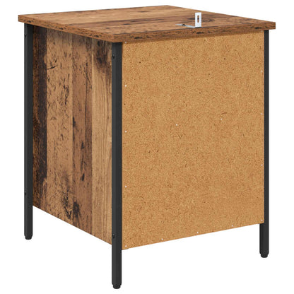 Nattduksbord 2 pcs Gammalt trä 40 x 42 x 50 cm Konstruerat trä
