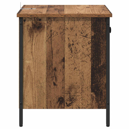 Nattduksbord 2 pcs Gammalt trä 40 x 42 x 50 cm Konstruerat trä