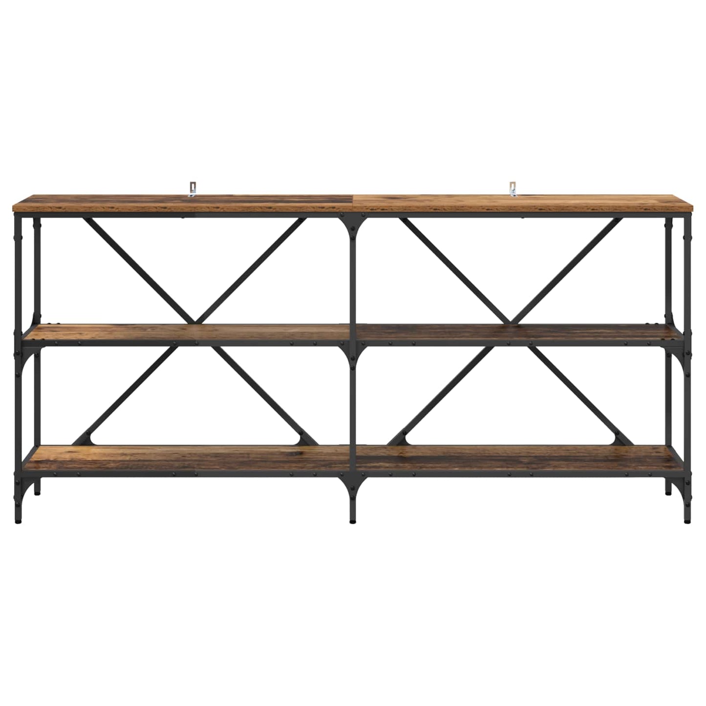 Konsolbord Gammalt trä 160 x 30 x 75 cm Konstruerat trä