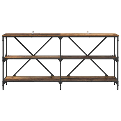 Konsolbord Gammalt trä 160 x 30 x 75 cm Konstruerat trä