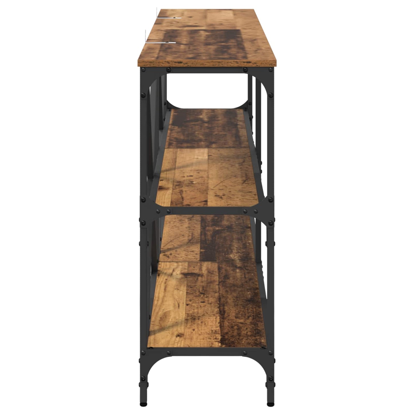 Konsolbord Gammalt trä 160 x 30 x 75 cm Konstruerat trä