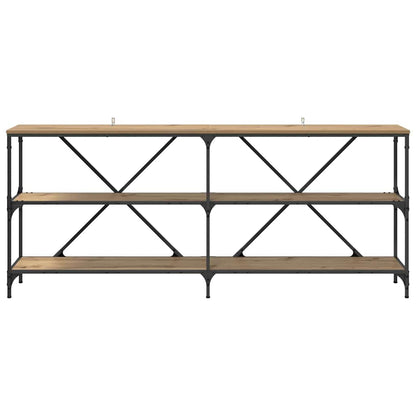 Avlastningsbord Konsollbord Artisan Ek med hylla med lagring 180 x 30 x 75 cm