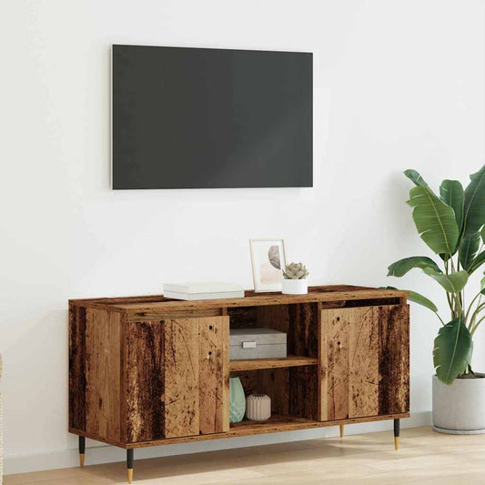 TV-Möbel Äldrat Trä TV-skåp 104 x 35 x 50 cm