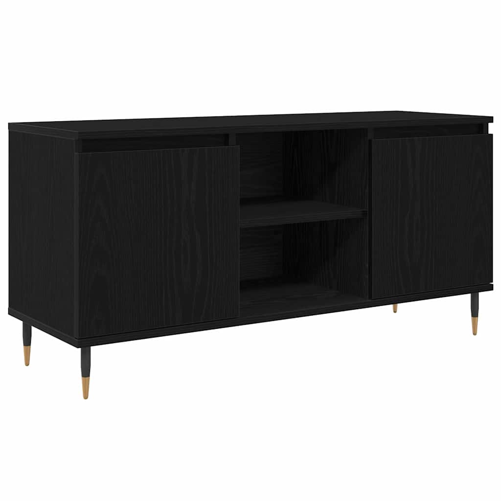 TV-Möbel Svart Ek TV-skåp 104 x 35 x 50 cm