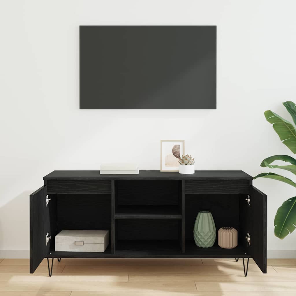 TV-Möbel Svart Ek TV-skåp 104 x 35 x 50 cm