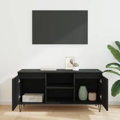 TV-Möbel Svart Ek TV-skåp 104 x 35 x 50 cm