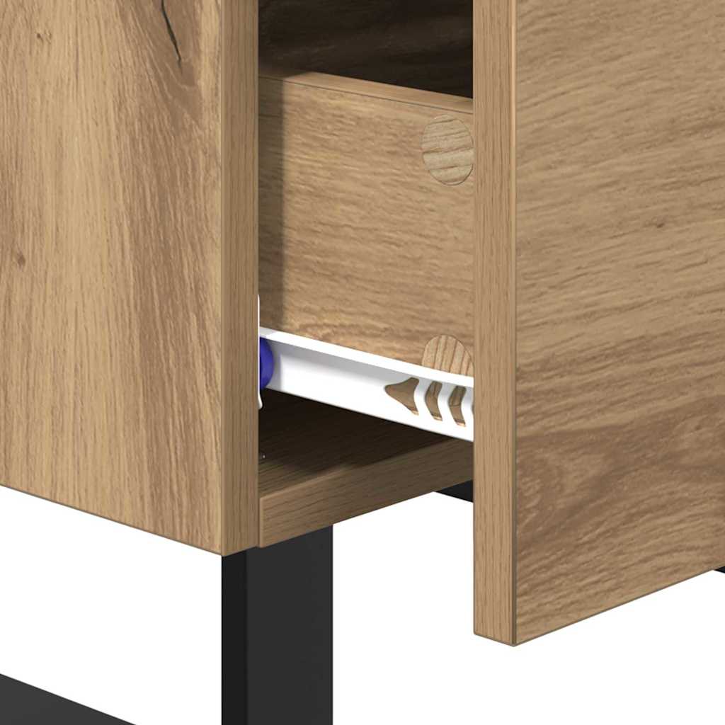 Nattduksbord 2 pcs Artisan Ek 40 x 35 x 47,5 cm Konstruerat trä