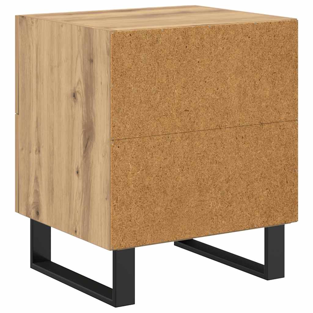 Nattduksbord 2 pcs Artisan Ek 40 x 35 x 47,5 cm Konstruerat trä