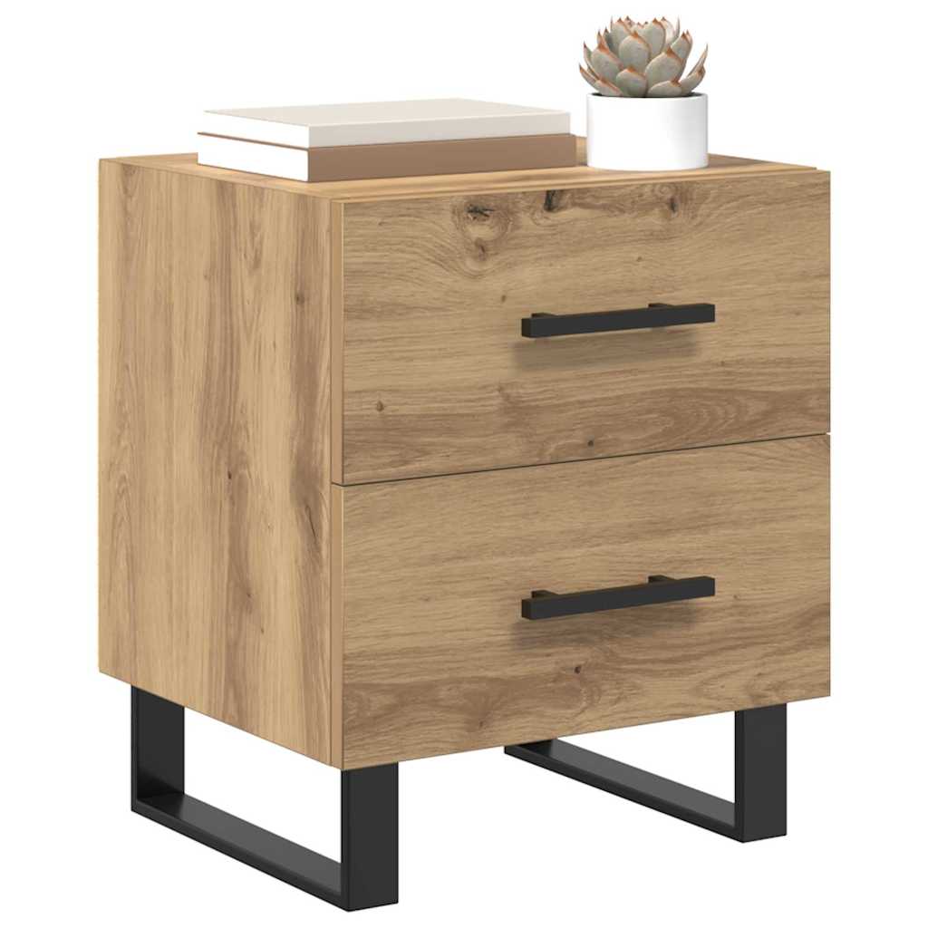 Nattduksbord 2 pcs Artisan Ek 40 x 35 x 47,5 cm Konstruerat trä