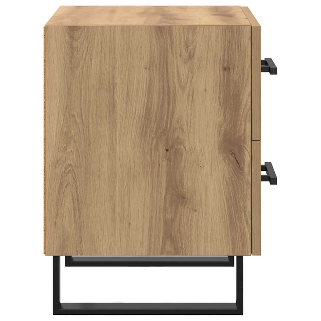 Nattduksbord 2 pcs Artisan Ek 40 x 35 x 47,5 cm Konstruerat trä