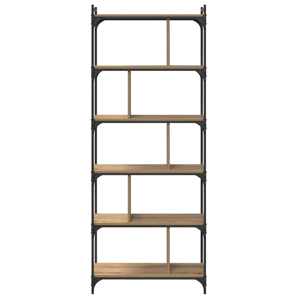 Bokhylla artisan ek 76 x 32 x 192 cm Konstruerat trä